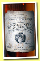 Malt 1 'Whisky Experience' (40% A.D. Rattray, single malt, +/-2012)