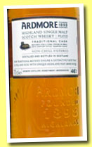 Ardmore 'Traditional Cask' (46%, OB, peated, finished in quarter casks, +/-2013)