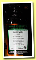 Balmenach 24 yo 1988/2013 (54.4%, Signatory, hogshead, cask #2794, 238 bottles)