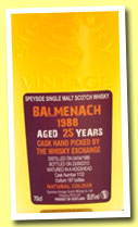 Balmenach 25 yo 1988/2013 (55.6%, Signatory for The Whisky Exchange, cask #1132, 187 bottles)