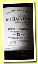 Balvenie 12 yo 'Single Barrel' (47.8%, OB, cask #12759, 2013)