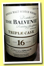 Balvenie 16 yo 'Triple Cask' (40%, OB, 2013)