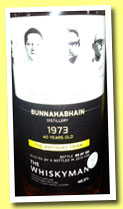 Bunnahabhain 1973/2013 'The Birthday Dram' (48.5%, The Whiskyman, 155 bottles)