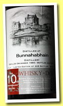 Bunnahabhain 1990/2013 (50.9%, Whisky-Doris, sherry butt, 228 bottles)