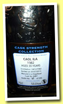 Caol Ila 30 yo 1982/2013 (53%, Signatory, hogshead, cask #6487, 226 bottles)