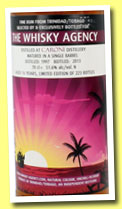 Caroni 16 yo 1997/2013 (51.6%, The Whisky Agency, Trinidad, 223 bottles)