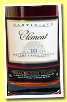 Clément 10 ans (44%, OB, Martinique, rhum agricole, +/-2013)