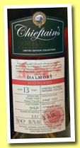 Dalmore 1996/2010 (56.7%, Chieftain's, pinot noir finish, cask #91671, 335 bottles)