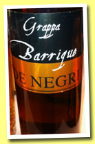 De Negri 'Barrique' (42%, OB, aged grappa, Italy, +/-2013)