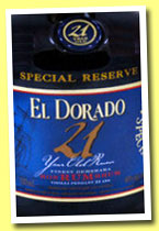 El Dorado 21 yo 'Special Reserve' (43%, OB, Demerara, +/-2013)