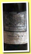 Fine Jamaican Rum (70° proof, Berry Bros & Rudd, 1940s)