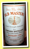 Girvan 1989/2006 (58%, James MacArthur, Old Masters, cask #110632)