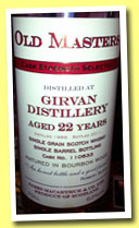 Girvan 22 yo 1989/2011 (63%, James MacArthur, Old Masters, bourbon, cask #110633)