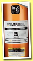 Girvan 25 yo 'Patent Still' (42%, OB, Launch Edition, 2013)