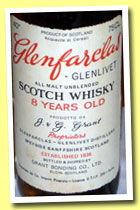 Glenfarclas-Glenlivet 8 yo (40%, OB, Grant Bonding, Italy, late 1960's)