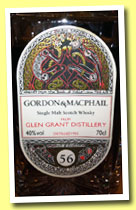 Glen Grant 56 yo 1955 (40%, Gordon & MacPhail, Book of Kells, decanter, +/-2011)