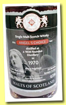 A 1836 founded distillery 1970/2011 (53.5%, Malts of Scotland, Angel’s Choice, sherry hogshead, cask #MoS11025, 55 half-bottles)