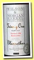 Glenrothes 21 yo 1990/2011 (60.1%, Wilson & Morgan, for Taiwan, sherry butt, cask #12899)
