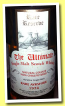 Ladyburn 37 yo 1974/2011 'Rare Ayrshire' (52.1%, Van Wees, The Ultimate, bourbon, cask #2604, 155 bottles)