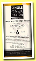 Laphroaig 6 yo 2006/2013 (57.8%, Single Cask Nation, refill hogshead, cask #119, 269 bottles)