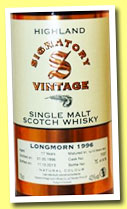 Longmorn 17 yo 1996/2013 (43%, Signatory, sherry butt, cask #72327, 879 bottles)