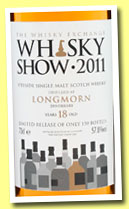 Longmorn 18 yo (57.8%, The Whisky Exchange, Whisky Show 2011, 150 bottles) 
