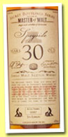 Speyside 30 yo '5th Edition' (43%, Master of Malt, single malt, 2013)