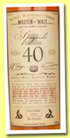Speyside 40 yo '2nd Edition' (43%, Master of Malt, single malt, 2013)