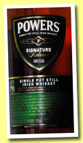 Powers 'Signature Release' (46%, OB, Pot Still, 2013)