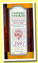 Springbank 1991/2004 (54.2%, Murray McDavid, for Taiwan, bourbon, cask #MM430, 300 bottles)