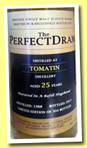Tomatin 25 yo 1988/2013 (49.7%, The Whisky Agency, The Perfect Dram, hogshead, 304 bottles)