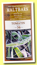 Tomatin 36 yo 1976/2012 (50.7%, Maltbarn, sherry butt)