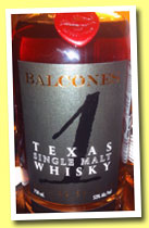Balcones ‘1’ (53%, OB for CASK San Francisco, USA, batch SM 13-10, bottled 11/6/13)