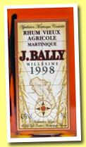 Bally 1998 (43%, OB, rhum agricole, Martinique, +/-2013)