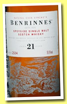Benrinnes 25 yo 1992/2014 (56.9%, OB, Special Release, 2892 bottles)