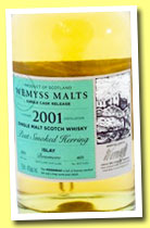 Bowmore 2001/2013 'Peat Smoked Herring' (46%, Wemyss Malts, 405 bottles)