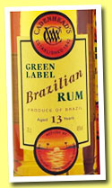 Brazilian Rum 13 yo (46%, Cadenhead's, Green Label, +/-2013)