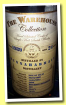 Bunnahabhain 24 yo 1989/2014 (50.8%, The Warehouse Collection, bourbon hogshead, cask #5695, 267 bottles)