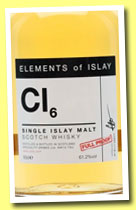 Cl6 (61.2%, Speciality Drinks, Elements of Islay, 2014)