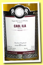 Caol Ila 13 yo 2000/2014 (54.9%, Malts of Scotland, bourbon hogshead, cask #MoS 14018, 245 bottles)