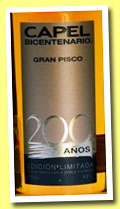 Capel 'Bicentenario' (43%, OB, Pisco, Chile, +/-2013)
