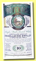 Craigellachie 10 yo 2003/2014 (46%, Douglas Laing, Provenance, cask #10180)
