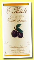 Eau-de-vie de Vieille Prune (40%, OB, G. Miclo, France, Alsace, +/-2013)