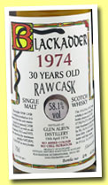 Glen Albyn 30 yo 1974/2004 (58.1%, Blackadder, Raw Cask, cask #1601, 258 bottles)