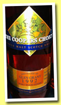 Glen Grant 20 yo 1992/2013 (48.3%, The Coopers Choice, Port wood finish, cask #9047, 450 bottles)