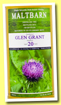 Glen Grant 20 yo 1992/2013 (54.1%, Maltbarn, sherry butt)
