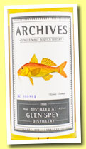 Glen Spey 25 yo 1988/201 (47.3%, Archives, bourbon hogshead, cask #356079, 163 bottles) 