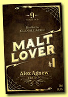 Glenallachie 9 yo 2004/2014 (50.7%, The Whisky Mercenary, Maltlover #1, Alex Agnew)