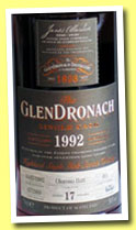 Glendronach 17 yo 1992/2009 (58.8%, OB, Parkers Whisky, oloroso sherry butt, cask #401, 626 bottles)