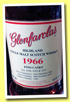 Glenfarclas 1966/2013 'Fino Casks' (50.5%, OB, casks #4194, 4195, 4197, 1444 bottles)